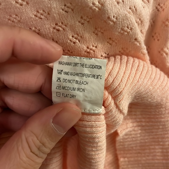 Forever 21 Pink Short Sleeve Flower Button Cardigan S - Picture 9 of 9